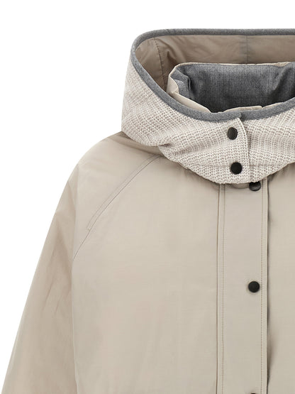 Knitted hooded down jacket Down jacket, Parka, Casual jackets