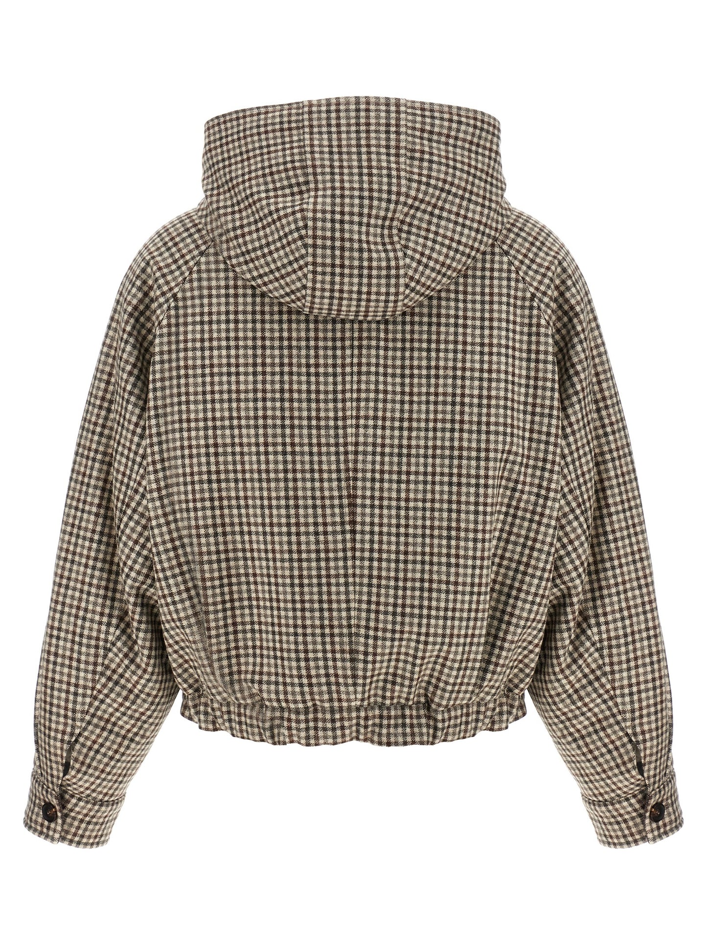 'Shiny Zipper Pull' check jacket Casual jackets, parka