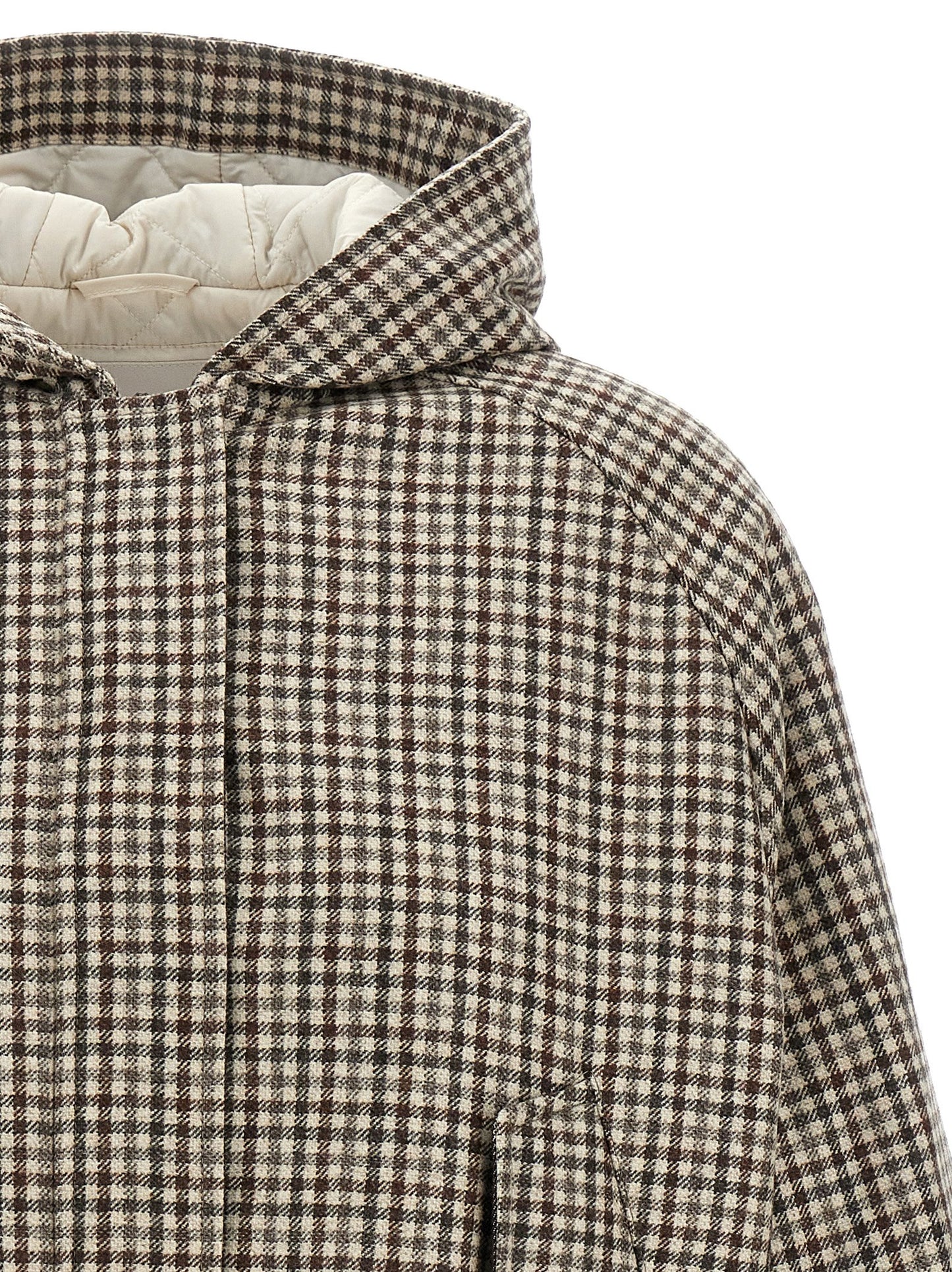 'Shiny Zipper Pull' check jacket Casual jackets, parka