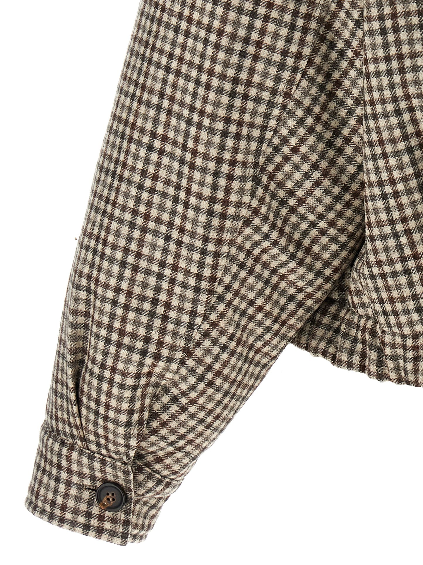 'Shiny Zipper Pull' check jacket Casual jackets, parka