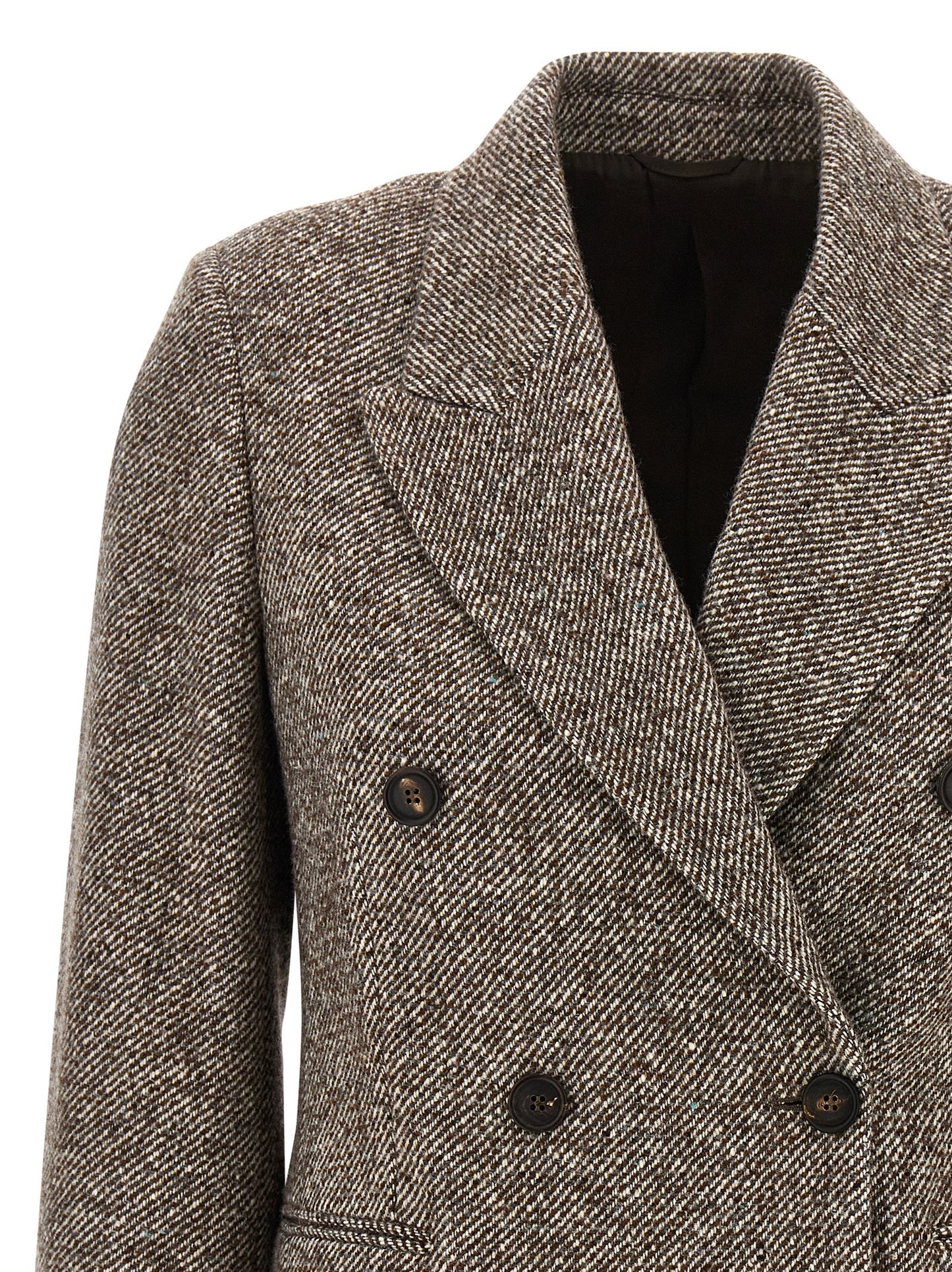 Double-breasted silk blend blazer Blazer, suits