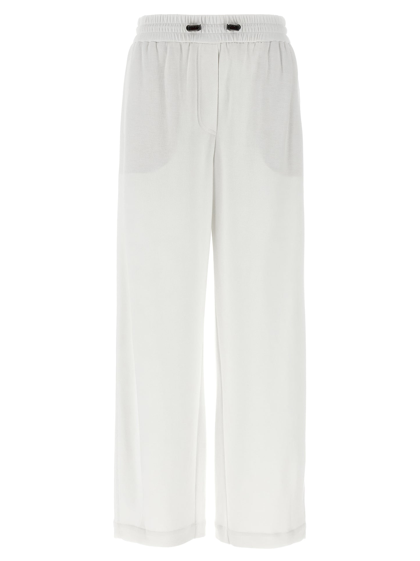Piqué cotton joggers Pants