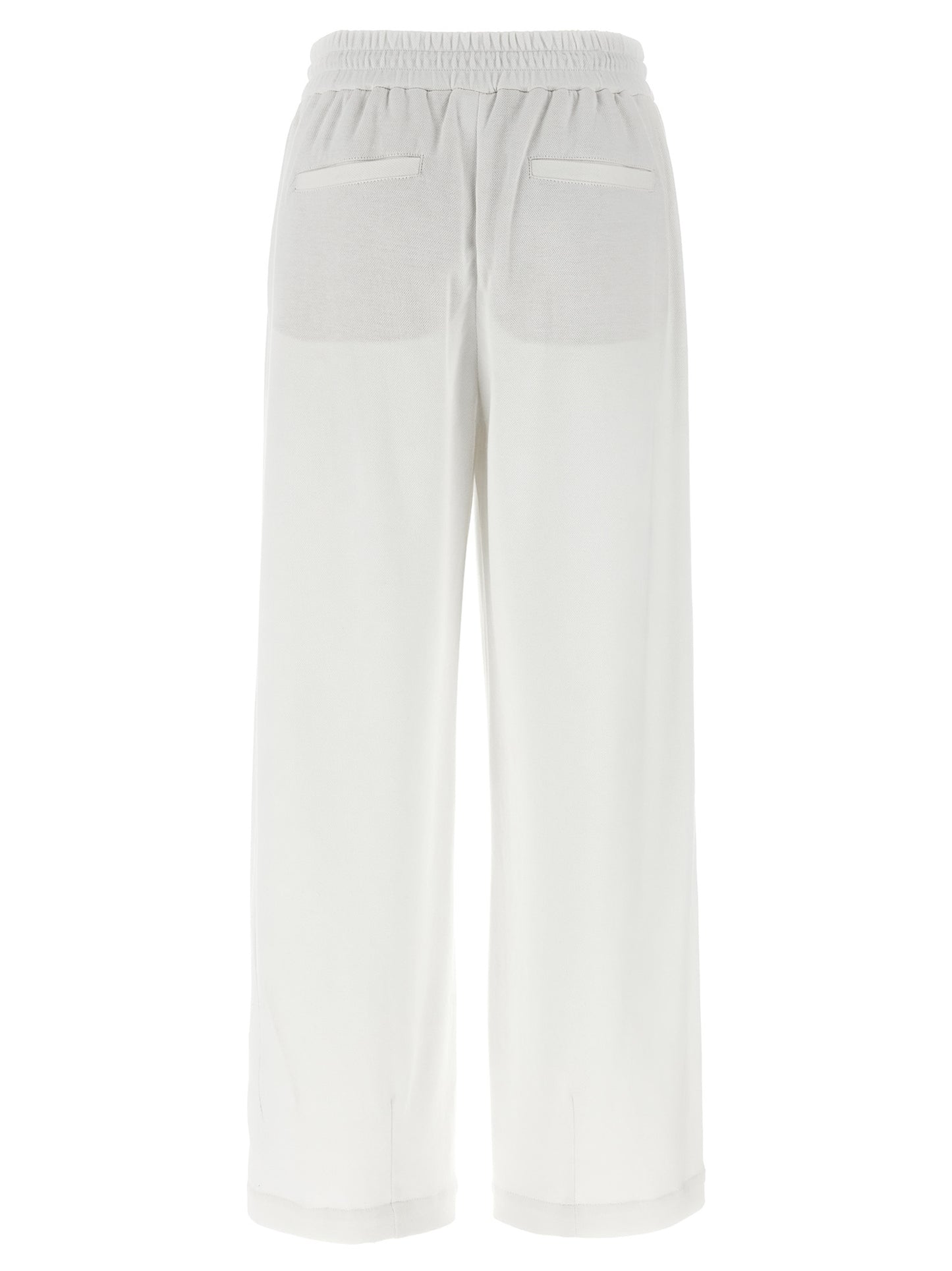 Piqué cotton joggers Pants