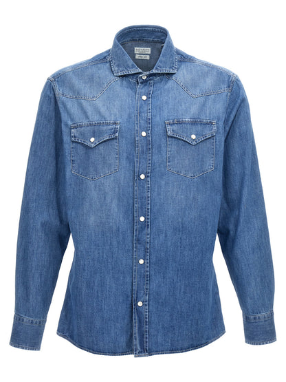 Denim shirt Shirt, blouse