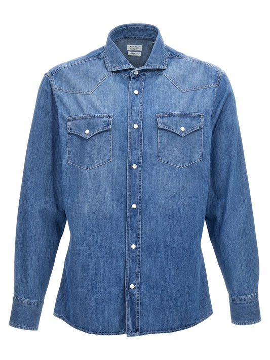Denim shirt Shirt, blouse