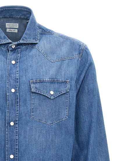 Denim shirt Shirt, blouse