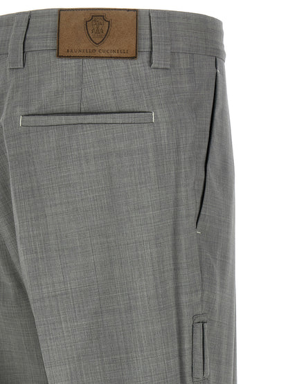 Mélange wool pants Pants