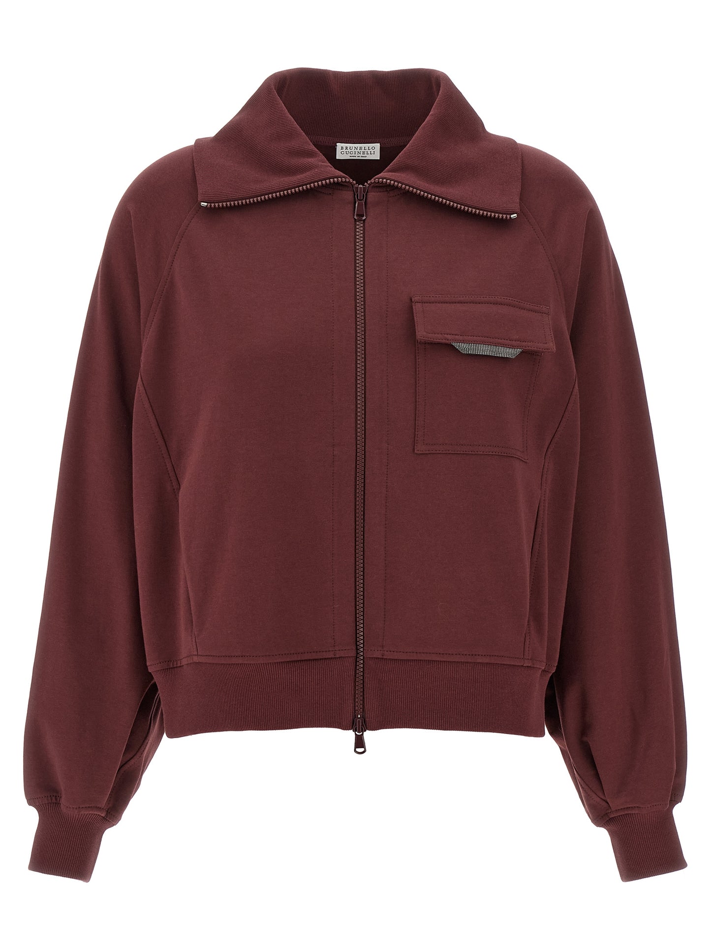 'Shiny Flap Detail' sweatshirt Sweatshirt
