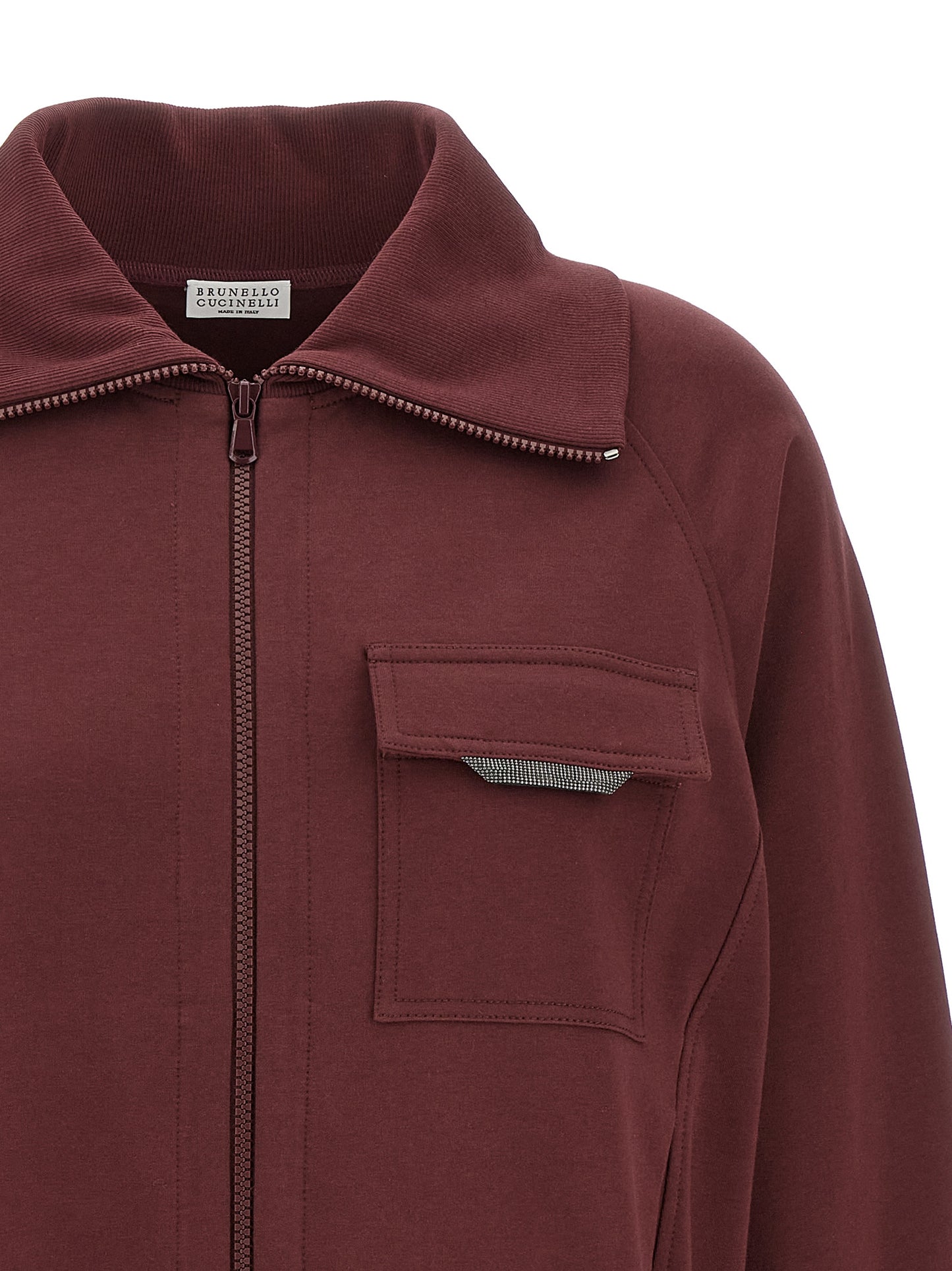 'Shiny Flap Detail' sweatshirt Sweatshirt