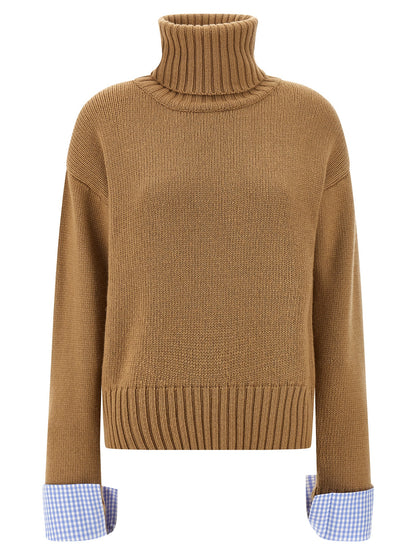 Vichy cuffs sweater Sweater, cardigans