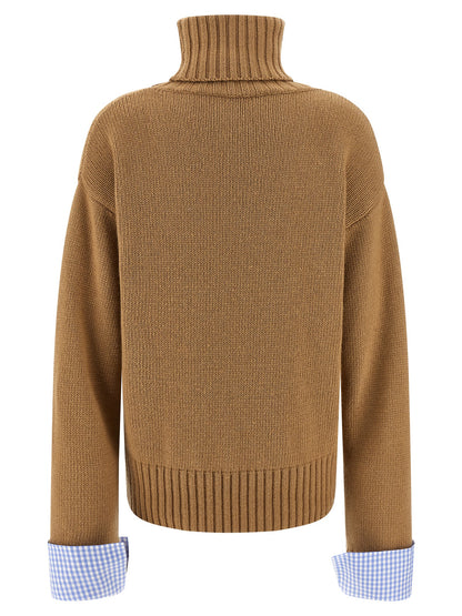 Vichy cuffs sweater Sweater, cardigans