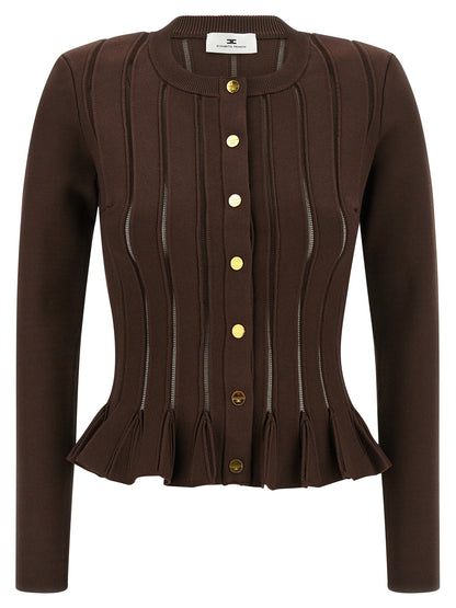Cardigan trama à jour Sweater, cardigans