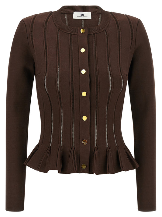 Cardigan trama à jour Sweater, cardigans