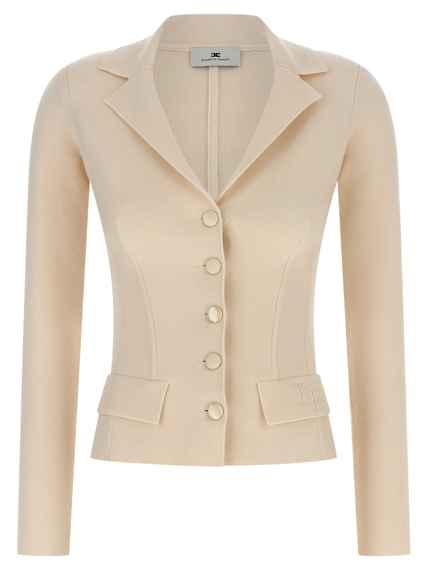 Fabric-stitch wool blazer Blazer, suits