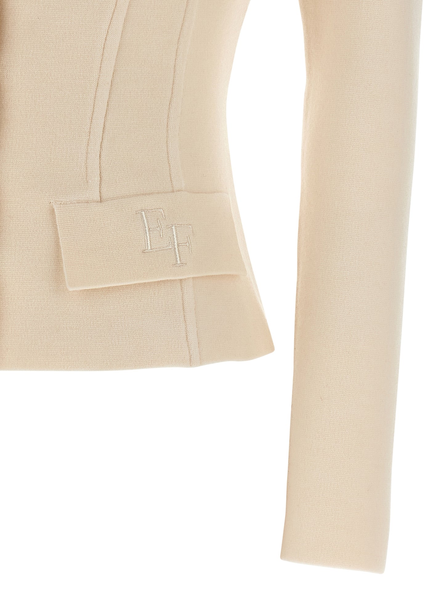 Fabric-stitch wool blazer Blazer, suits