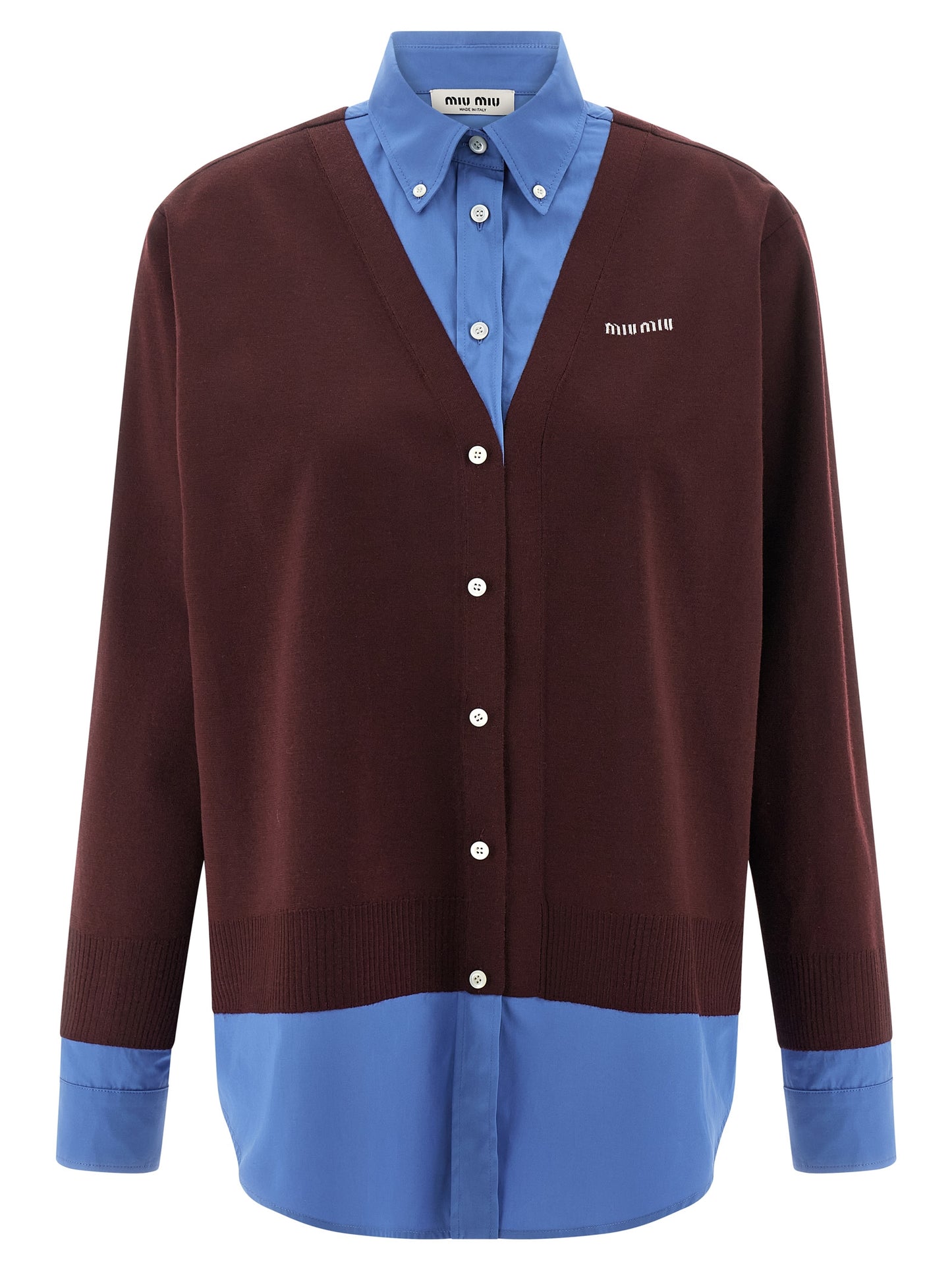 Poplin and cashmere shirt Shirt, blouse