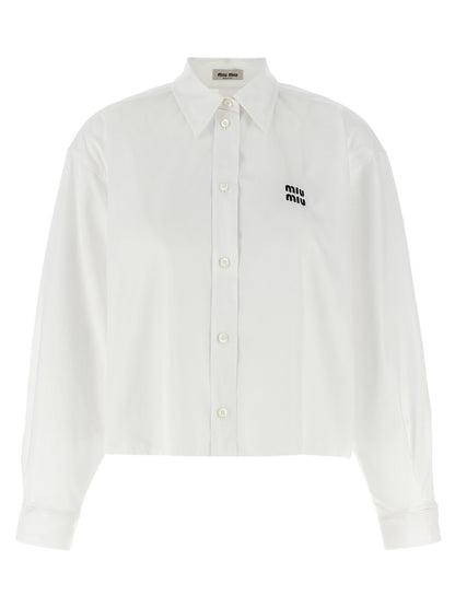 Raw cut crop shirt Shirt, blouse