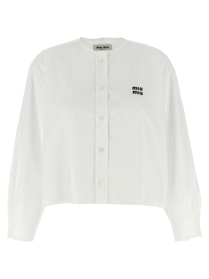 Raw cut crop shirt Shirt, blouse