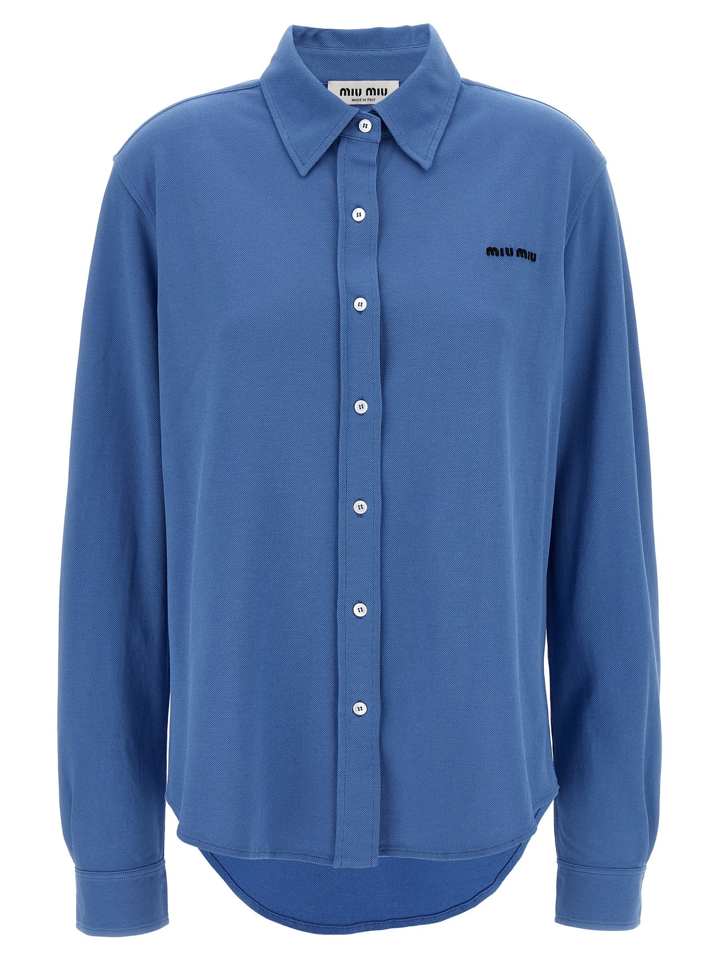 Piqué cotton shirt Shirt, blouse