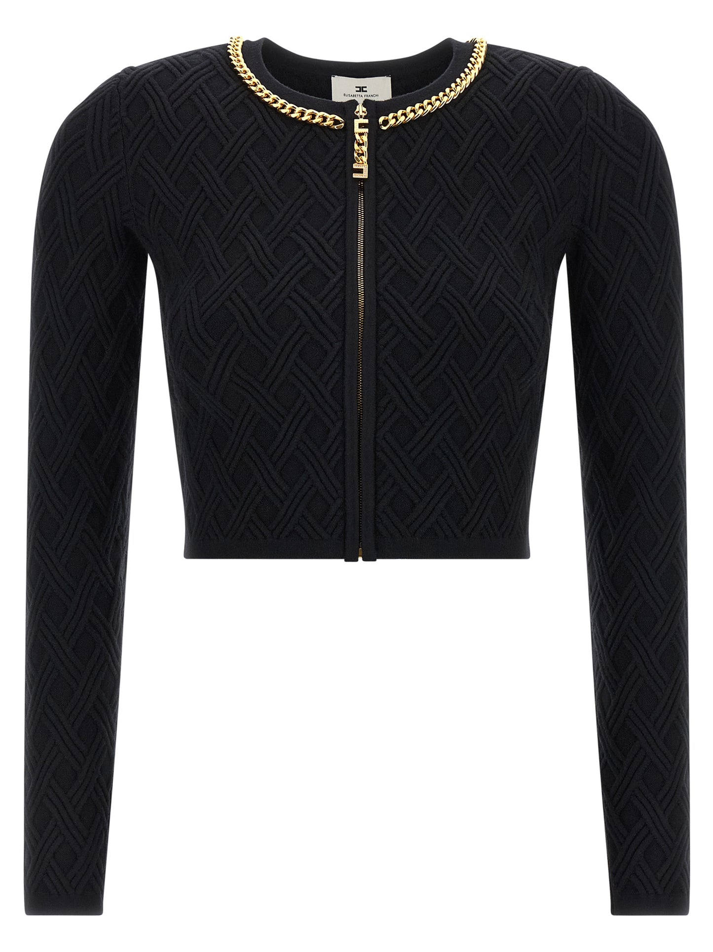 Jewel zip puller cardigan Sweater, cardigans