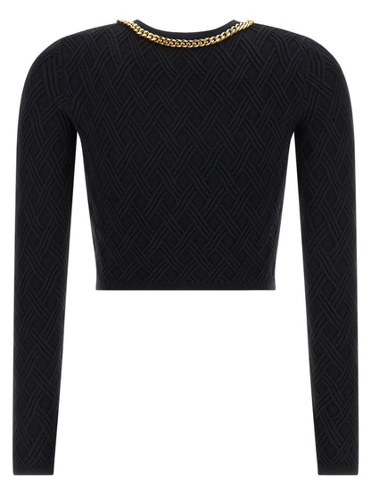 Jewel zip puller cardigan Sweater, cardigans