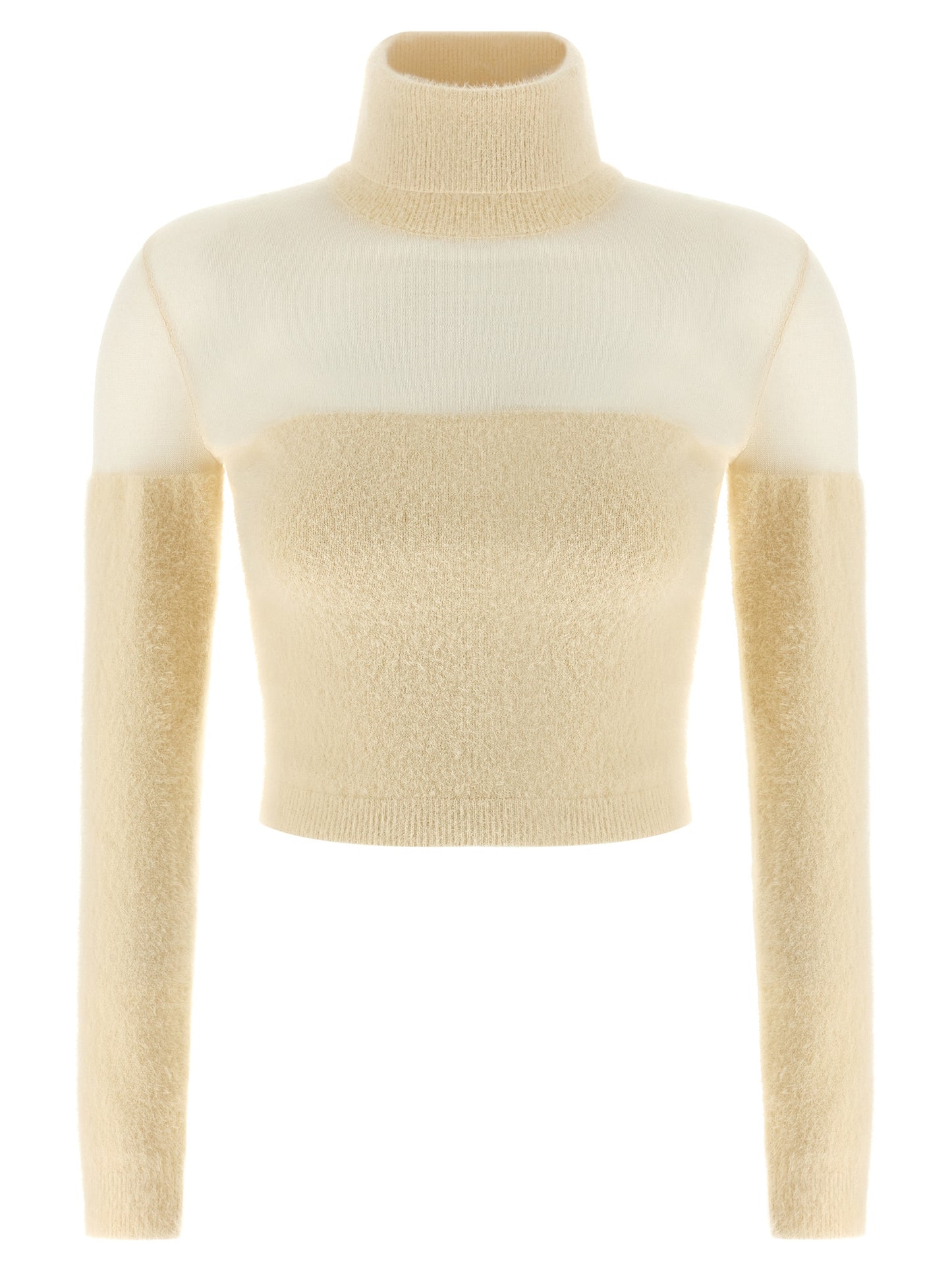 Brushed insert turtleneck sweater Sweater, cardigans