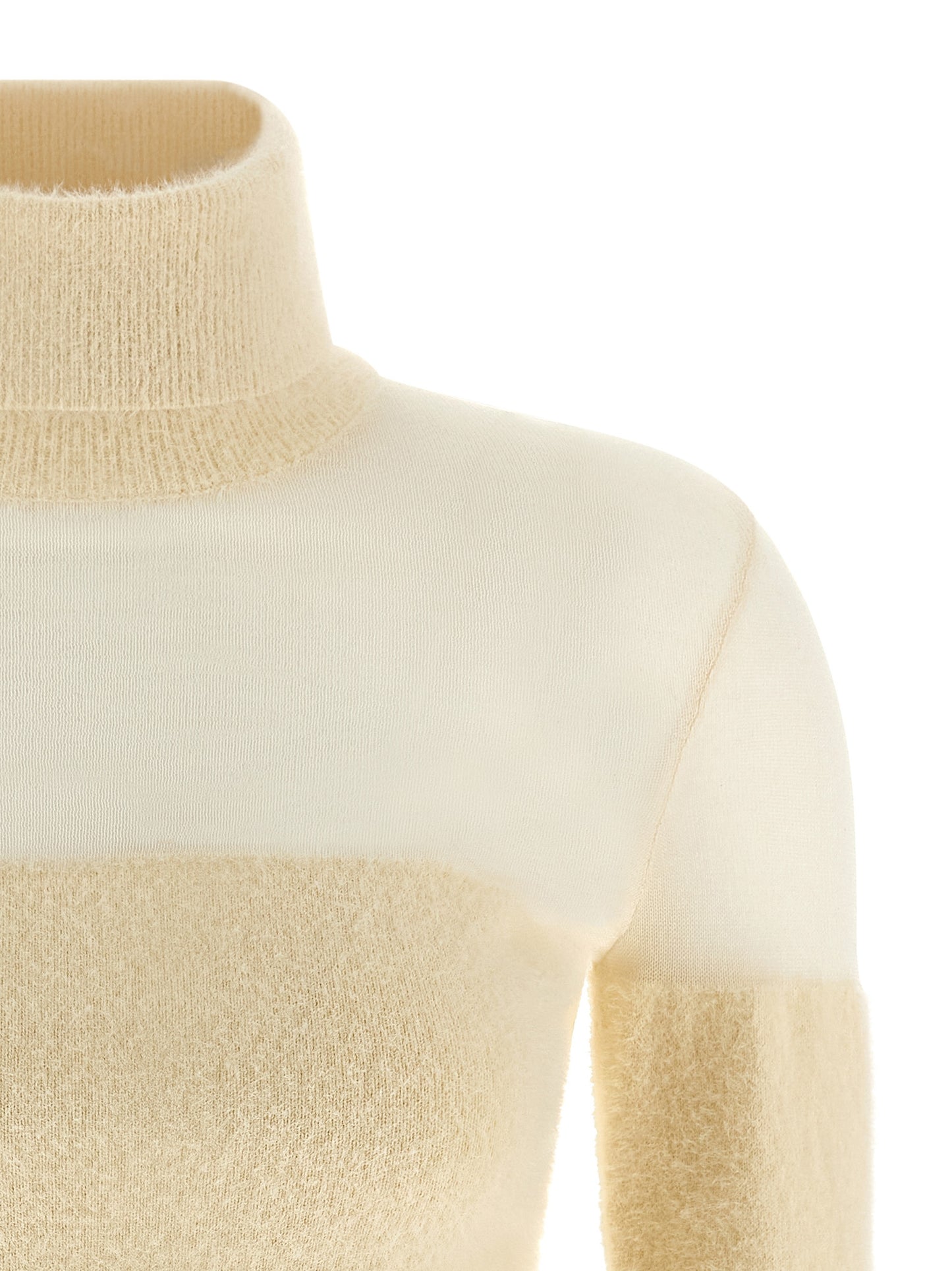 Brushed insert turtleneck sweater Sweater, cardigans