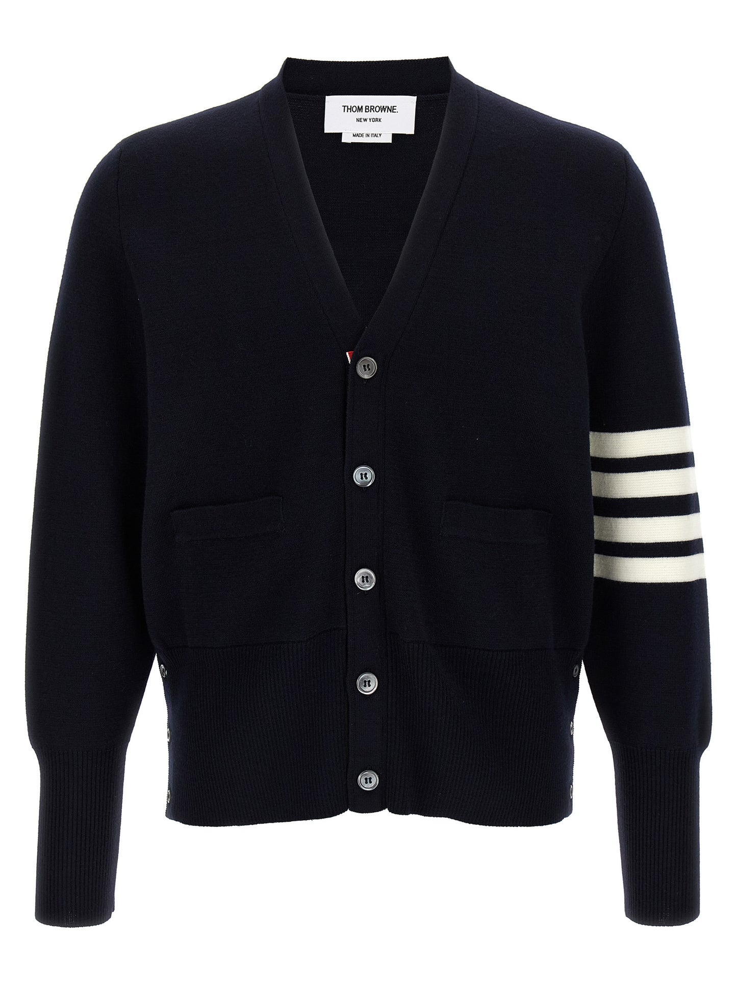 '4-Bar' Wool cardigan Sweater, cardigans