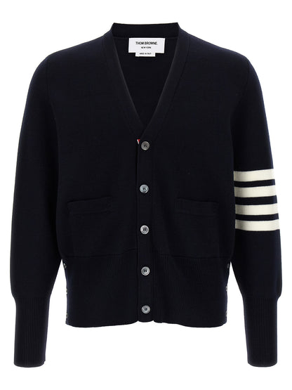 '4-Bar' Wool cardigan Sweater, cardigans