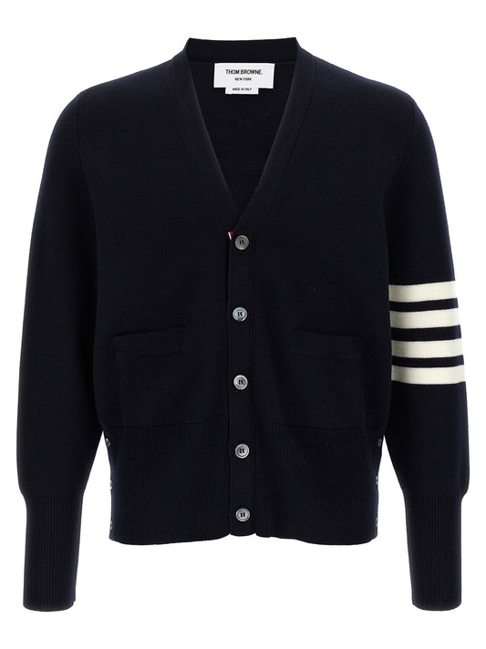 '4-Bar' Wool cardigan Sweater, cardigans
