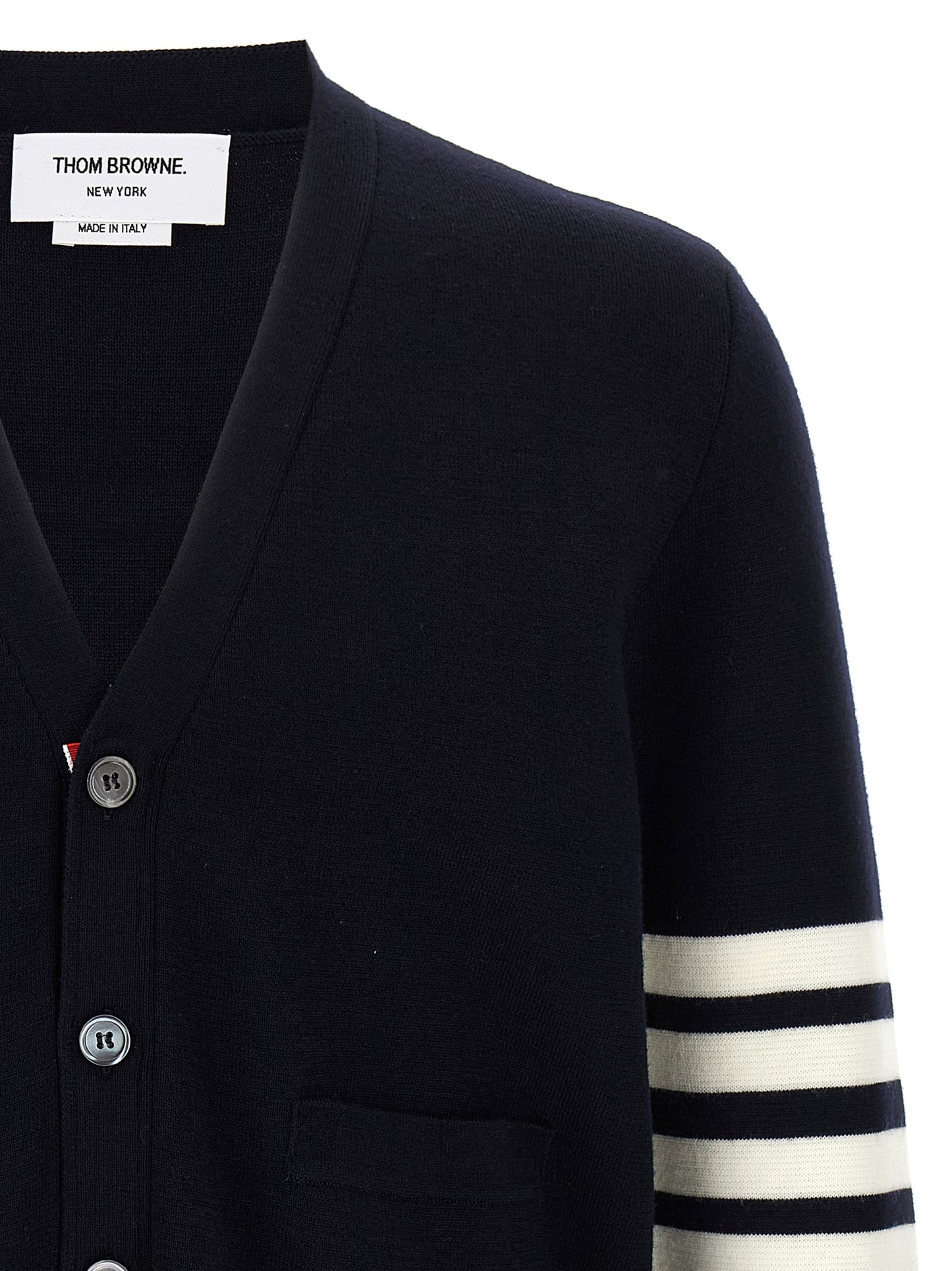 '4-Bar' Wool cardigan Sweater, cardigans