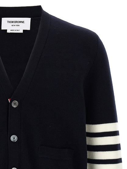 '4-Bar' Wool cardigan Sweater, cardigans