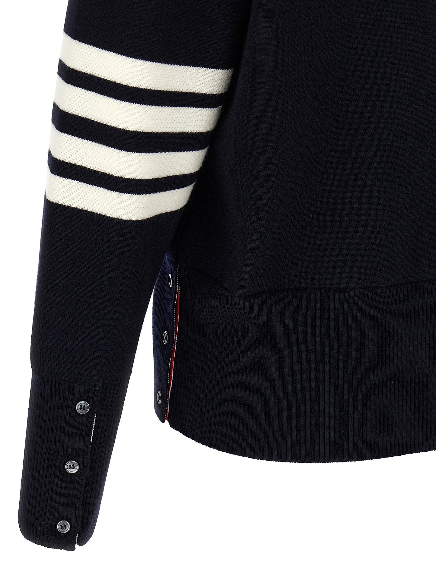 '4-Bar' Wool cardigan Sweater, cardigans
