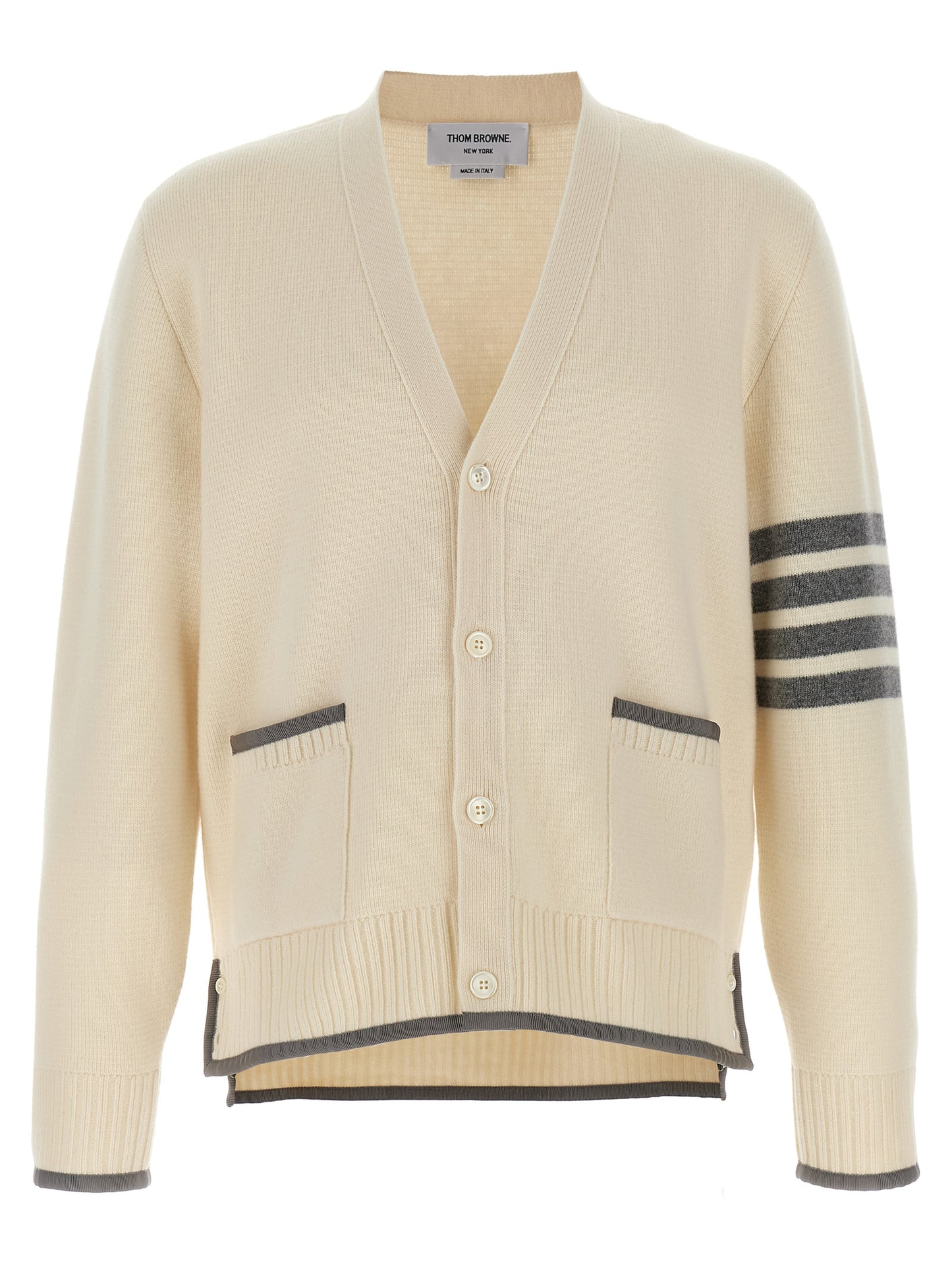 '4-Bar' Wool cardigan Sweater, cardigans