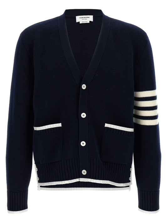 '4-Bar' Wool cardigan Sweater, cardigans