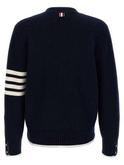 '4-Bar' Wool cardigan Sweater, cardigans