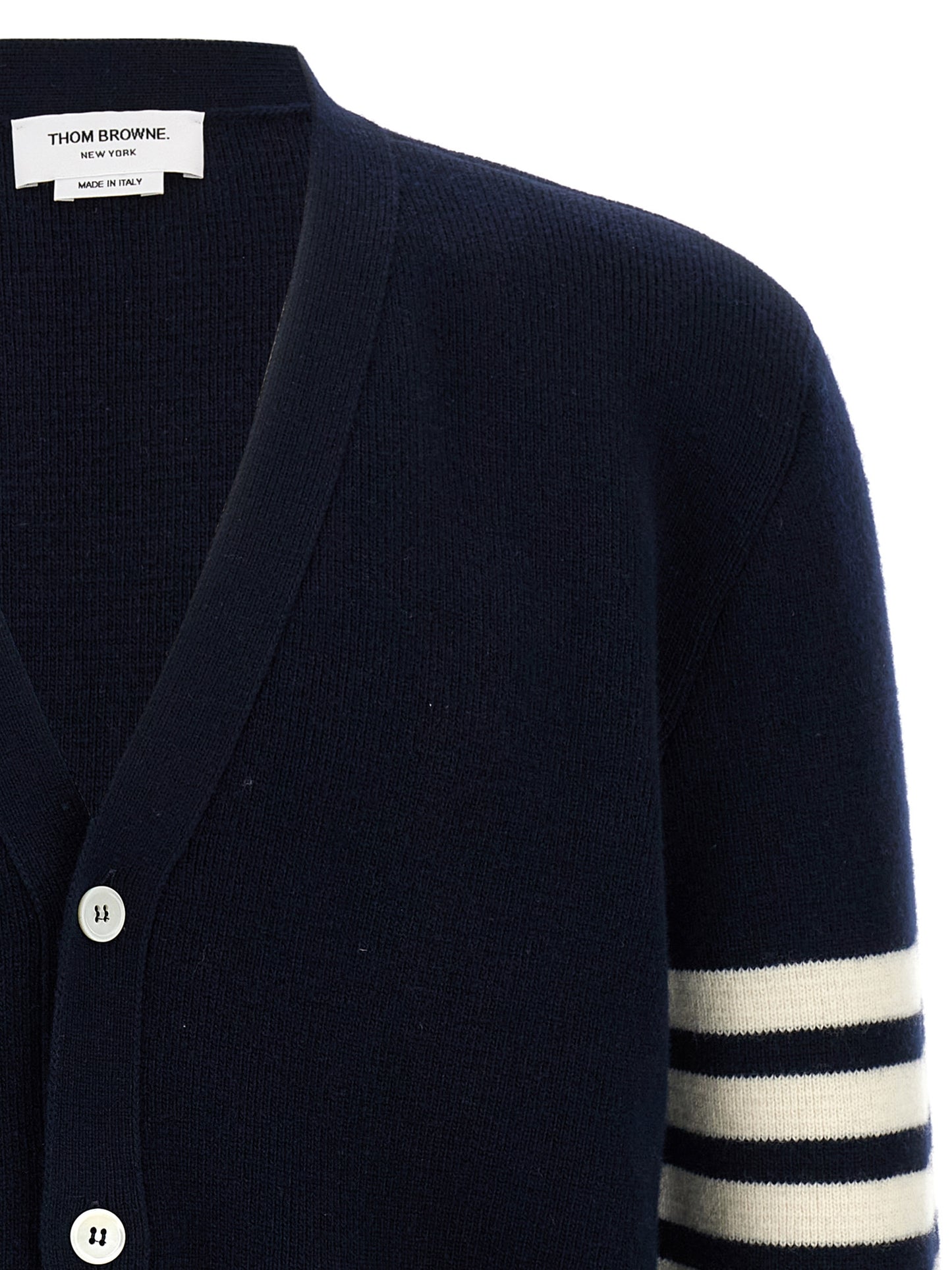 '4-Bar' Wool cardigan Sweater, cardigans