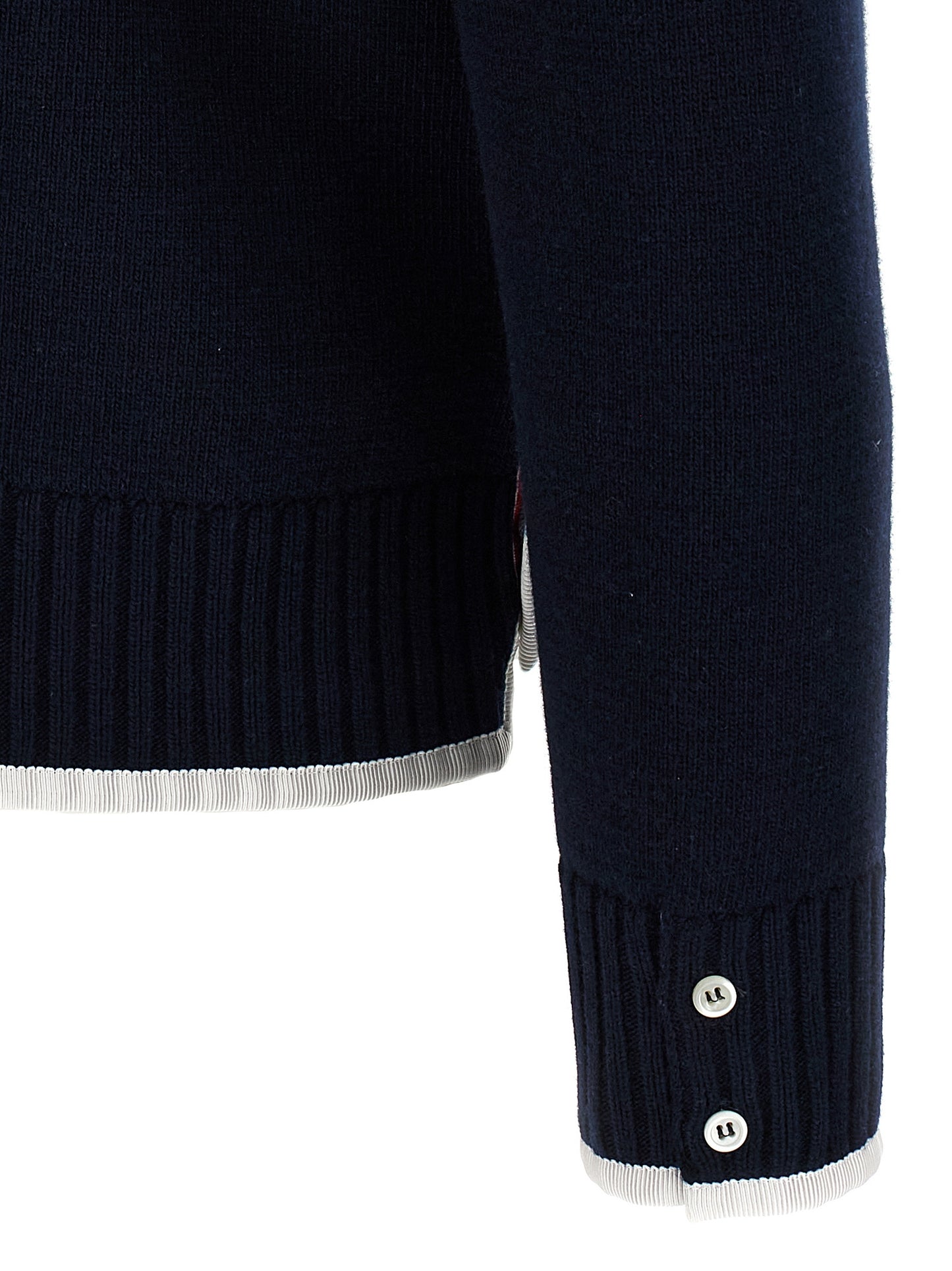 '4-Bar' Wool cardigan Sweater, cardigans