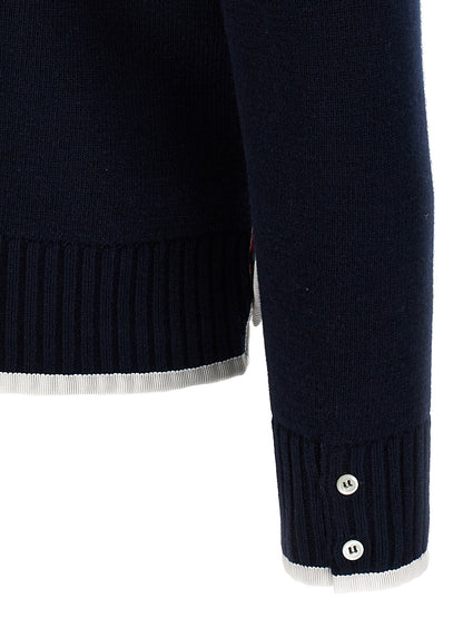 '4-Bar' Wool cardigan Sweater, cardigans