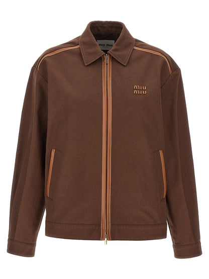 Logo patch blouson Casual jackets, parka