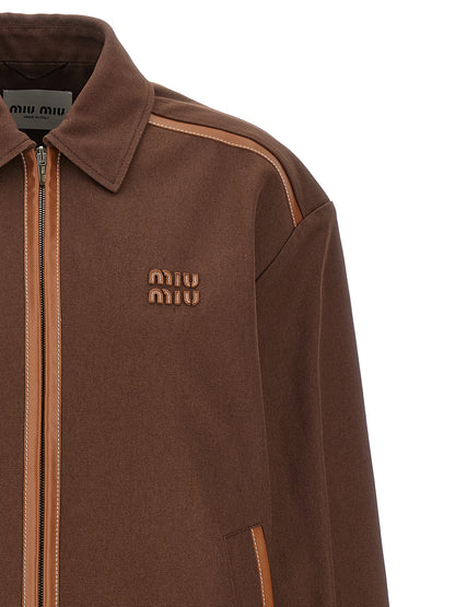 Logo patch blouson Casual jackets, parka