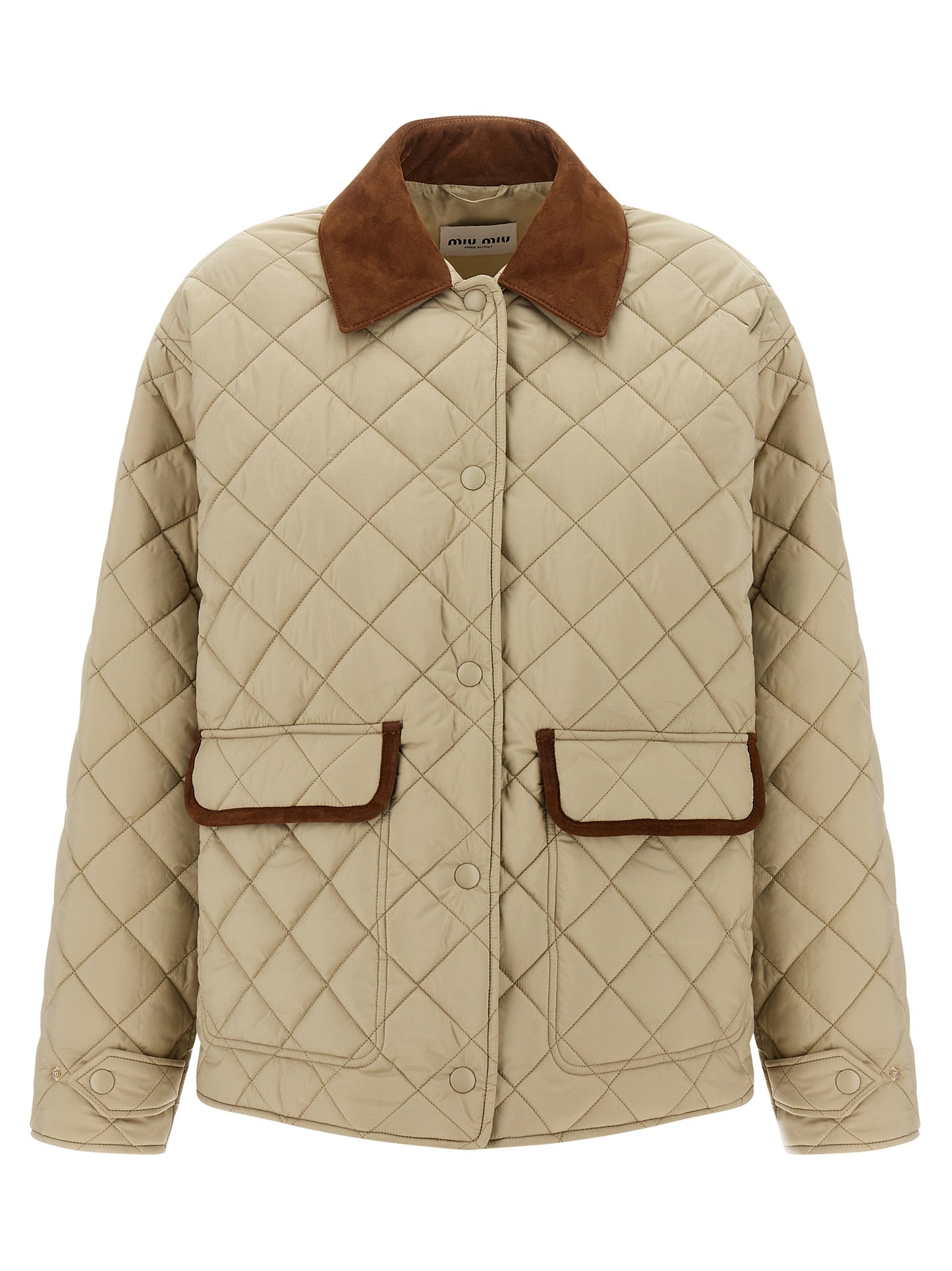 Suede detail blouson Down jacket, Parka, Casual jackets