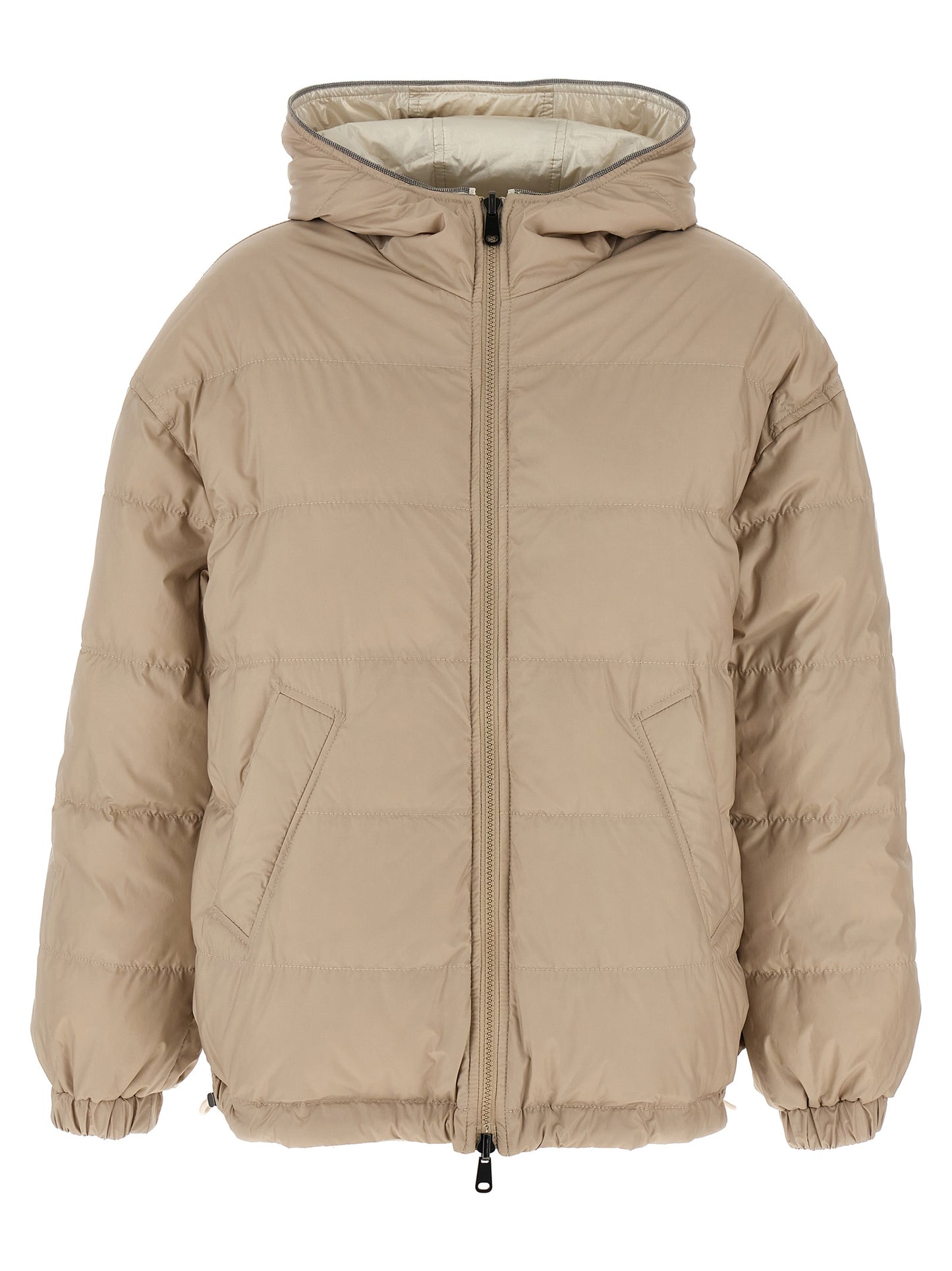 Laminated reversible down jacket Piumini, Parka, Giacche casual