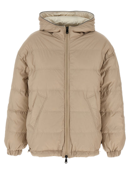 Laminated reversible down jacket Piumini, Parka, Giacche casual