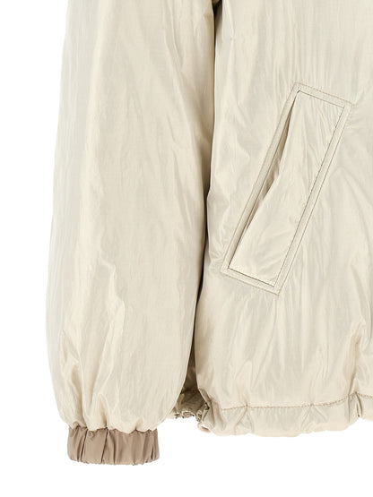 Laminated reversible down jacket Piumini, Parka, Giacche casual