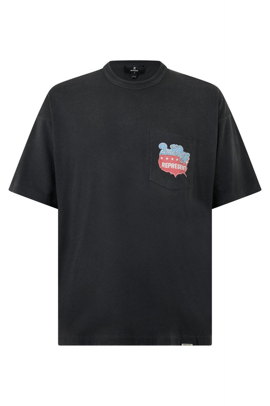 Represent Black comfortable T-shirt with stylish logo