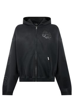 Represent Hooded sweatshirt with zip