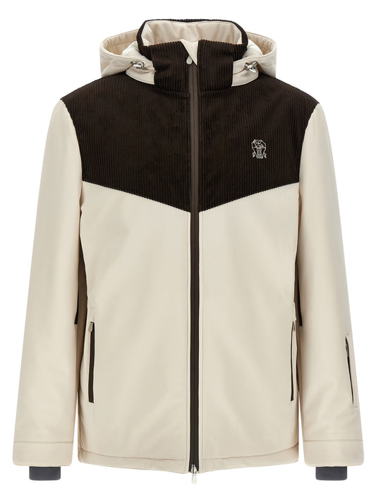Corduroy insert ski jacket Down jacket, Parka, Casual jackets