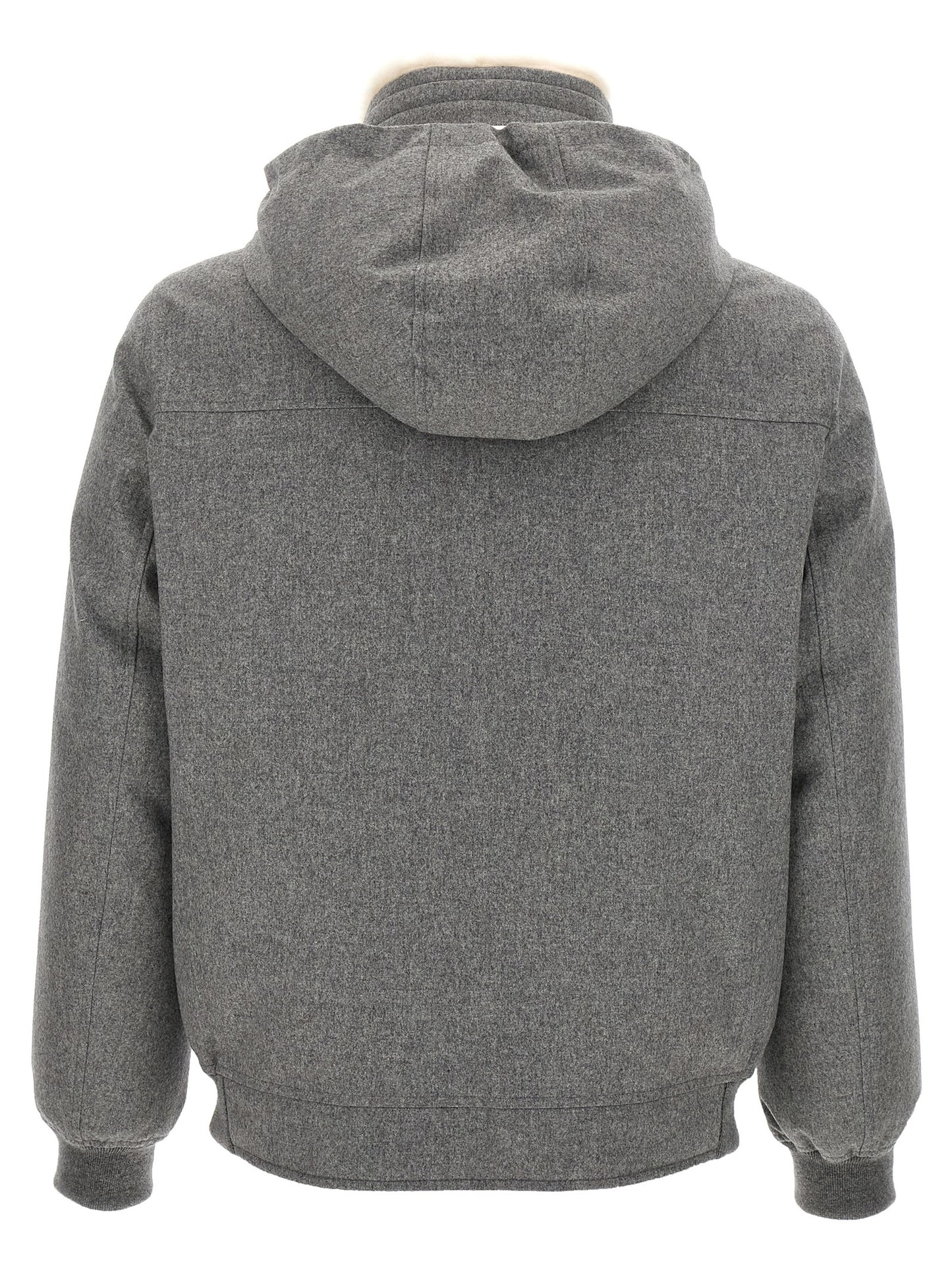 Sherling neck bomber jacket Down jacket, Parka, Casual jackets