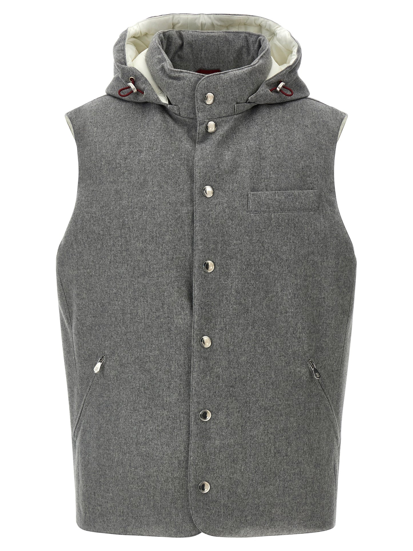 Padded wool vest Gilet
